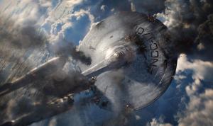 Everybody's favorite spaceship gets beaten to a bloody pulp... again...sigh. ( (c) Paramount)